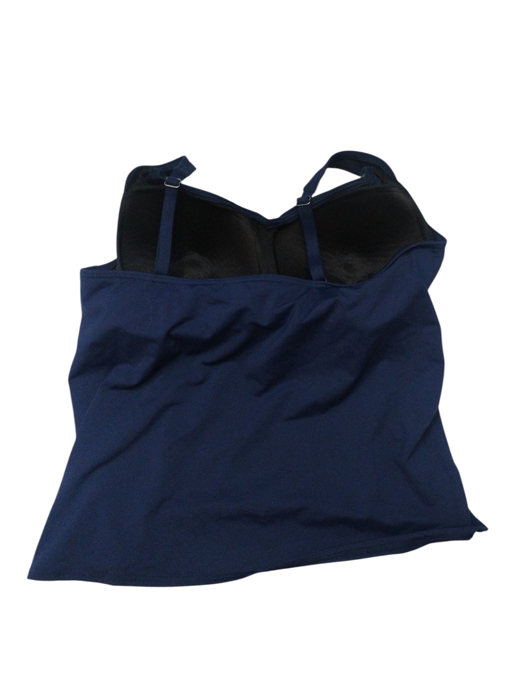Lands' End Navy Swim Top Tankini Top Only SZ 18 - Picture 2 of 3